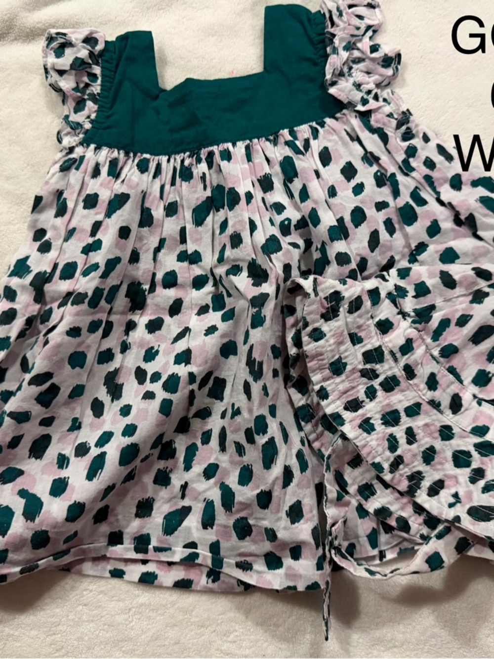 GOCCO Sleeveless Girls Top with matching hat